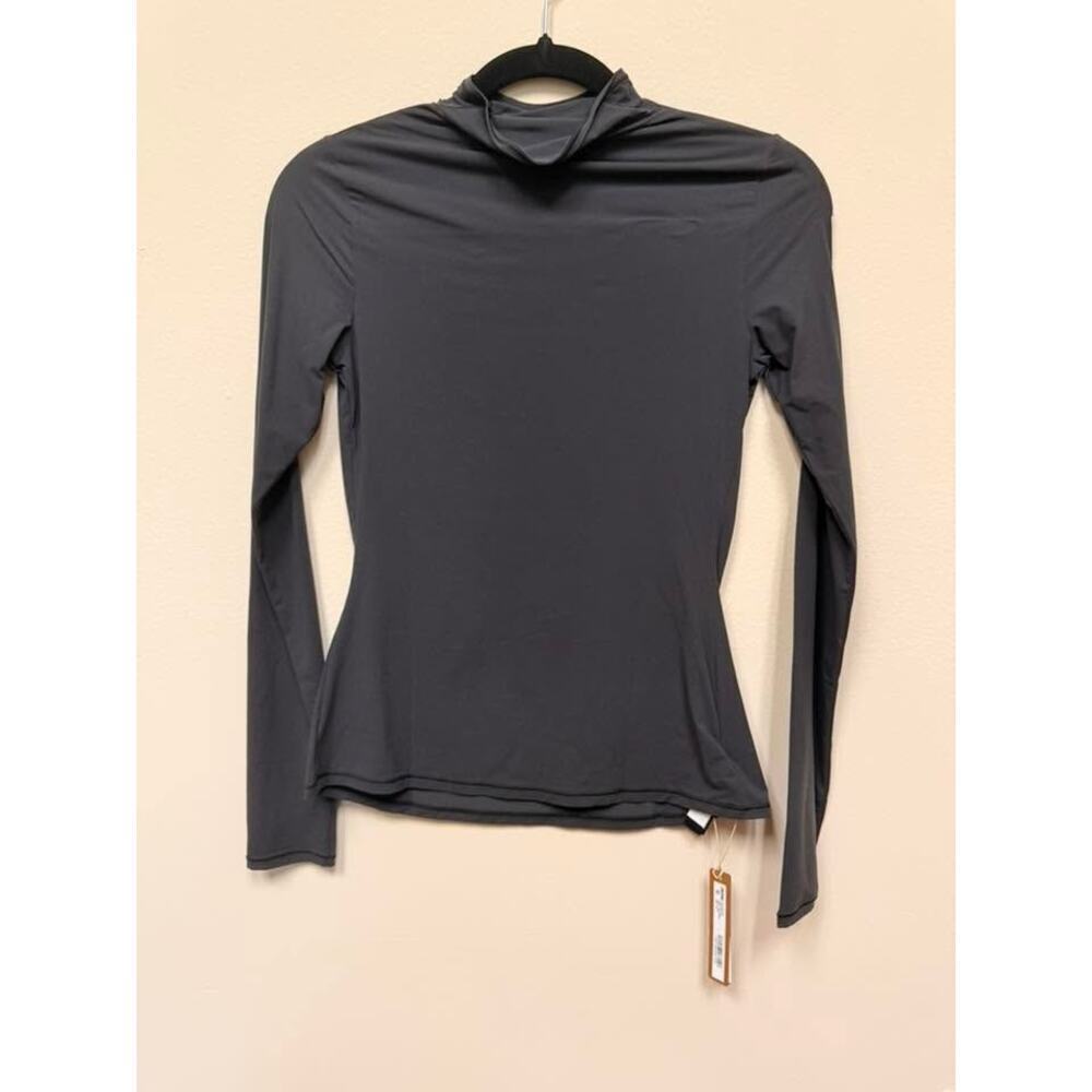 SKIMS FITS EVERYBODY Turtleneck Top - Onyx Size M NWT #1586